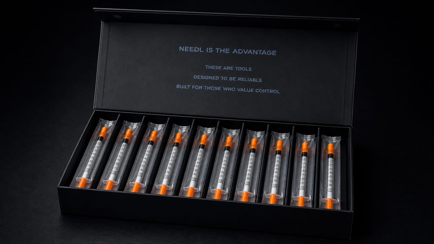 NEEDL Kit — open box with sealed units